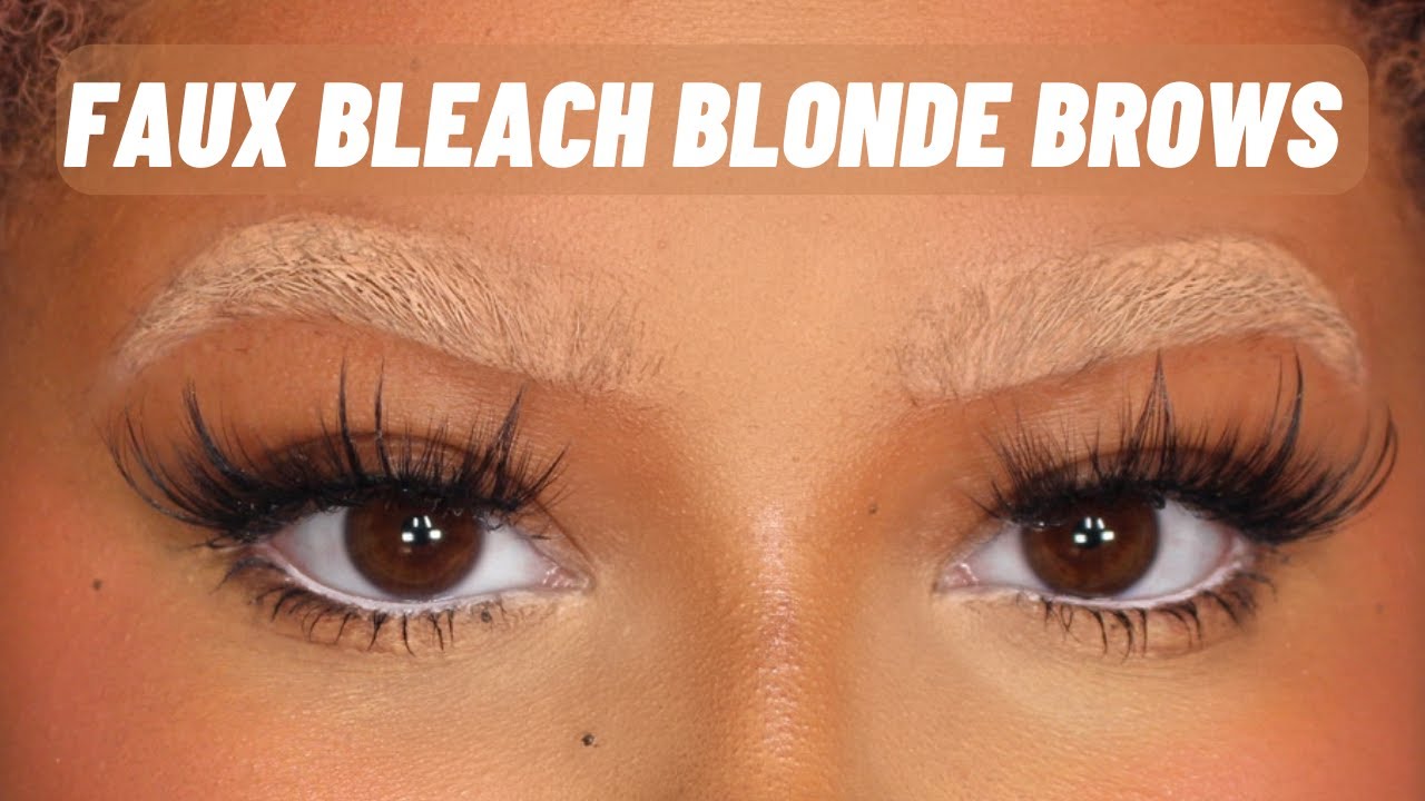 How To Do Faux Bleached Brows With Makeup Youtube