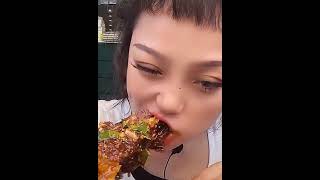 ASMR MUKBANG/CHAINA GIRL EATING SHOW🥵😋Spicy food#28