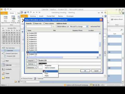 How to Schedule a Meeting in Outlook 2010