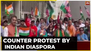 Counter Protest By Indian Diaspora | Indians Protest Against K-army In US