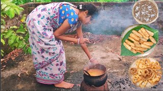 Jalebi | Khaja | Sooji Halwa | Cholar Dal Recipe | Ratha Yatra Celebration At My Village Home |