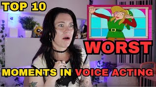 Voice Actor Reacts To The WORST Voice Acting Of All Time