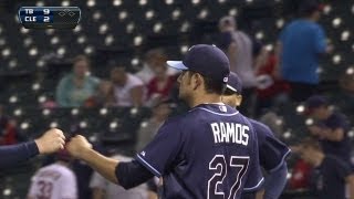 TB@CLE: Ramos gets Swisher for his first career save