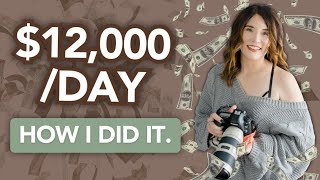 How I Made $12,000 in a Day as a Boudoir Photographer