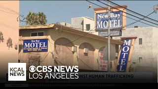 Federal and local officials discuss efforts to combat trafficking on South Figueroa Street