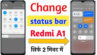 Redmi A1 status bar change setting | Redmi A1 me stutas bar change kaise kare