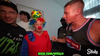 VITALY Makes Child Predator Wear a CLOWN COSTUME with clown music playing!