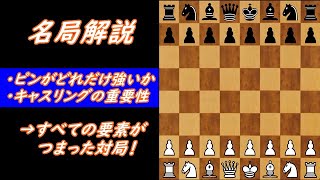 【名局解説】まるでピンのお手本！キャスリングの権利奪取＆ピンが強すぎる対局！(ジオコ・ピアノ ; コルテ vs ボルボチャン)