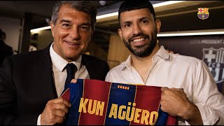 KUN AGÜERO's OFFICIAL PRESENTATION AS A BARÇA PLAYER from CAMP NOU (FULL STREAM)