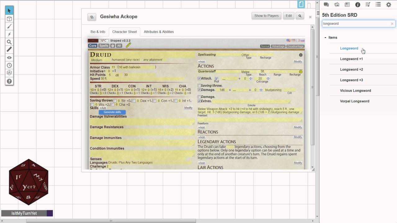 Roll20 Tutorial New Character Sheets More Youtube
