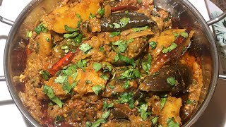 Baingan aur Aloo Ki Sabzi Hotel Style | Eggplant and Potato ka Salan