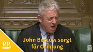 Brexit-Abstimmung: John Bercow sorgt für Ordnung im britischen Parlament