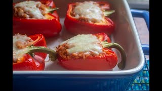 Stuffed Peppers for Dinner and to Freeze