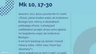 #Ewangelia | 14 października 2018 | (Mk 10, 17-30)