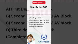 ACLS Sample question ECG #ecginterpretation #acls #americanheartassociation