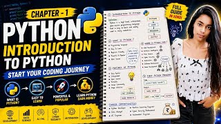 Python Chapter1:Introduction to Python in Hindi 🐍| Python For Beginners | Complete Guide 2026 🚀🧑‍💻📌