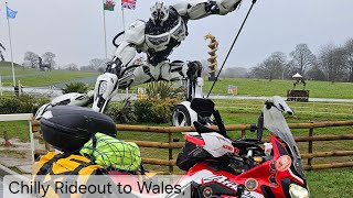 Honda Africa Twin goes to Wales,  stunning views, snow, #Dragon Rally,  #Brucepollard Rally Feb 25.