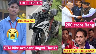 Khairok Masicha KTM Bike Accident Ungwi Thwika Ananda kr jamatia