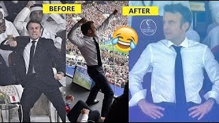 France President Macron All Crazy Reactions to Mbappe Messi Goals in World Cup Final
