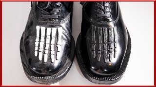 [ASMR] Clean & restore  'Undercover' 'skeleton' derby shoes