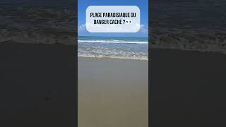 Plage paradisiaque ou danger caché ? 👀⚠️ #Voyage #Sécurité