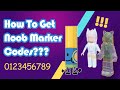 How to get NOOB Marker's CODES in Find The Markers Roblox 2024