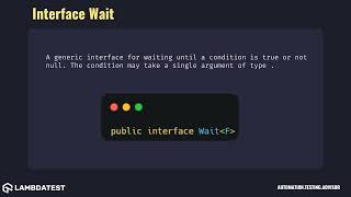 org openqa selenium support ui Interface Wait with example