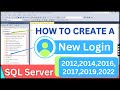 How To Create a New Login / User In SQL Server #sql  #sqlserver