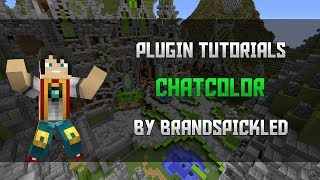 Minecraft Plugin Tutorials - ChatColor