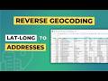 How to Convert Latitude and Longitude to Addresses | Reverse Geocoding | Lat-Long Conversion