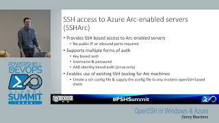 PSHSummit 2022 - OpenSSH in Windows \u0026 Azure by Jason Helmick