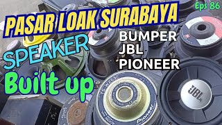 Pasar Loak Surabaya ❗ Lots of used built up speakers at the Surabaya Flea Market❗JBL Pioneer Bumper