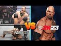 WWE 2K23 Vs AEW Fight Forever Game-play Comparison