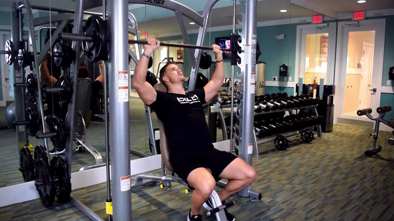 Seated Shoulder Press Smith Machine Cabinets Matttroy