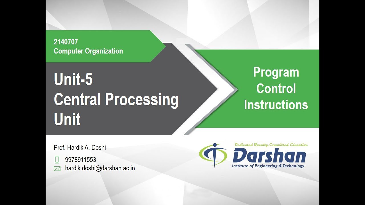 5 05 Program Control Instructions Youtube