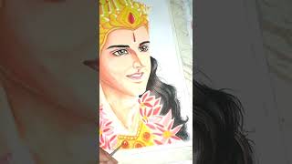 Shri Krishna water colour painting #artist #draw #watercolor