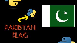 #how to make Pakistani flag in python #python#pyroid3 #codingfanda