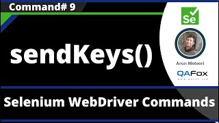 sendKeys() Command - Selenium WebDriver