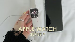 애플워치7 스타라이트 41MM 언박싱 (ft.셀프생일선물🍎) APPLE WATCH SERIES 7 STARLIGHT UNBOXING | j.vinsday