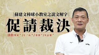 【棒球抓周之棒球小教室】EP2.裁判蘇建文講解何謂「促請裁決」