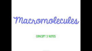 Unit 1 Biology Basics Concept 3 Notes *UPDATED*