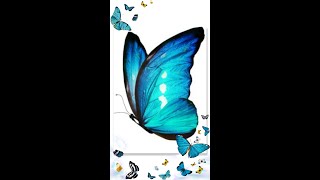 butterfly line art/plz like and subscribe (@desi drawing tricks)#shorts