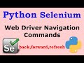 Selenium Web Driver Navigation Commands in Python