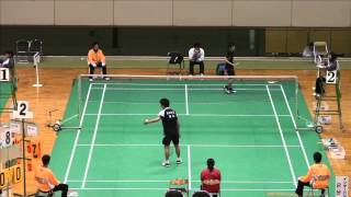 2013年 全国高等学校選抜大会 男子個人シングルス 2回戦 小笠（名経大市邨） vs 湯谷（鳥取敬愛）