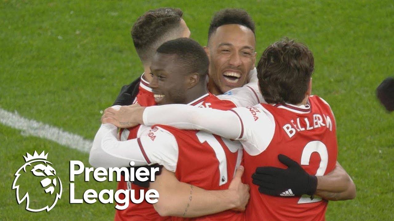 Pierre-Emerick Aubameyang Heads Arsenal In Front Of Newcastle | Premier ...