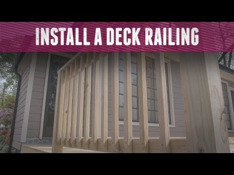 How to Install a Deck Railing - DIY Network How to Install a Deck Railing - DIY Network