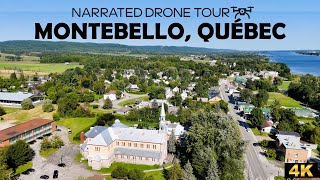 ⚜️ Stunning 4K Drone Tour Over Montebello, Québec 🌲 | DJI Mini 4 Pro Adventure ✈️🇨🇦