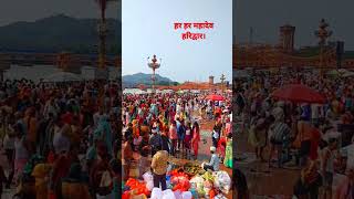 हरिद्वार में बड़ी अचानक भक्तों की भीड़ 😮 #haridwar #aarti #haridwarganga #religion #gangamata