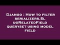 Django : How to filter serializers.SlugRelatedField queryset using model field