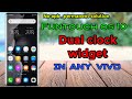 Dual clock widget in any vivo